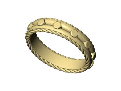 Split bolt head side braided band US sizes 6to9 3D print model