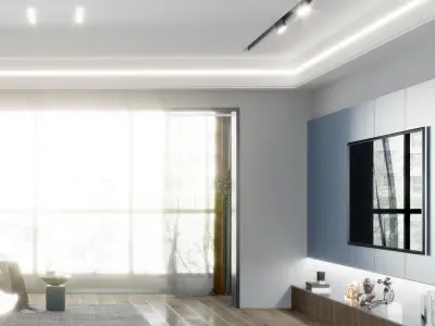 decoration Guest Modern Restaurant villa 3D model