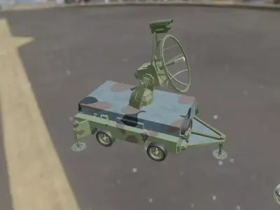 Meteor 300 Radar Low-poly 3D model