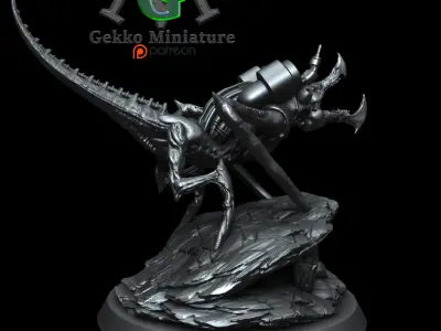 Minionmonster silver statue of bug 3D print model