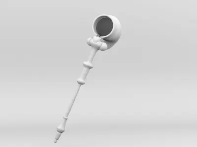 insect magnifying glass with handle Low-poly 3D model