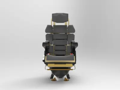 Pilot Seat 3D model from CGTrader