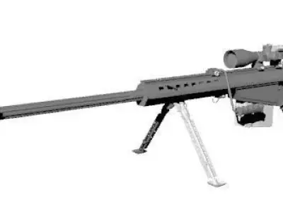 BARRET M82 Free 3D model