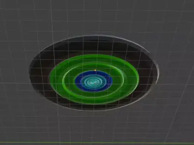 low polly ufo 3D model