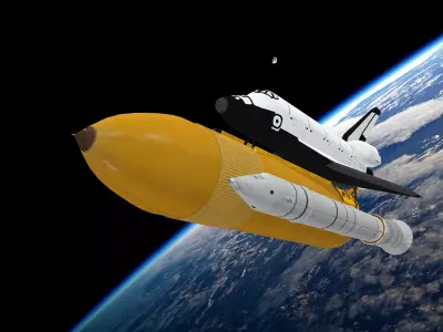 Space Shuttle Low-poly 3D model get