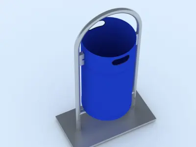 Park Trashcan 3D model