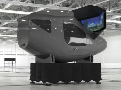 Flight Simulator System 3D model