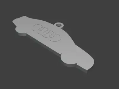 RS4 Car Keychain - 3D Model for Printing  3D print model