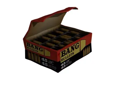 Bullets Case Low-poly 3D model