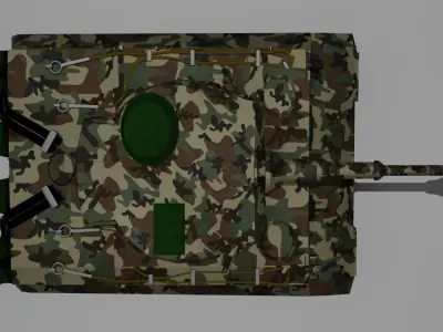 Military Tank Low-poly 3D model buy