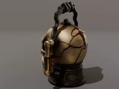 DVL3DStudio Necromancer Hand Lantern Low Poly  Game Ready Low-poly 3D model