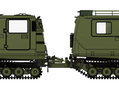 Hagglunds BV206 Bandvagn Free 3D print model
