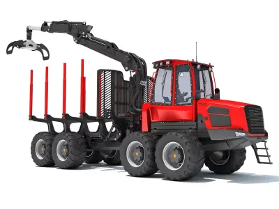 Forestry Forwarder 3D model