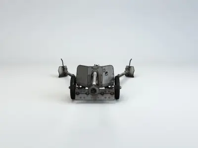 Low Poly 7 5 cm Panzerabwehrkanone 40 Anti Tank Gun Low-poly 3D model