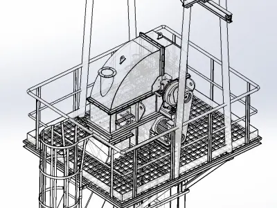 bucket elevator 3D model