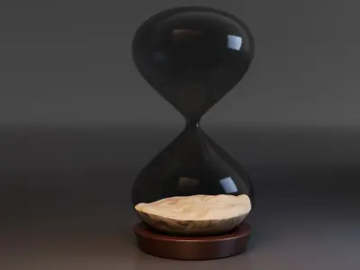 Hourglass Low-poly 3D model