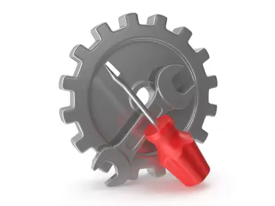 Repair Icon Low-poly 3D model