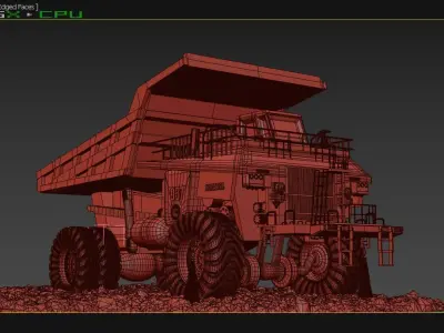 Dumper truck 3D model