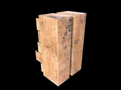 Cabinet V1 - 009 Low-poly 3D model