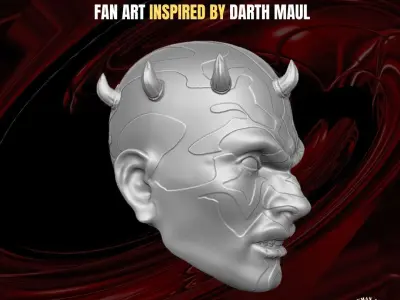Jedi Killer Head for action figures 3D print model