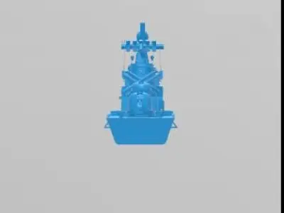 Korn Navy Ulsan-class frigate 3D print model
