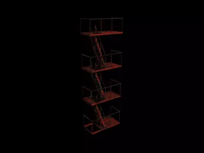 escape staircase 3D model