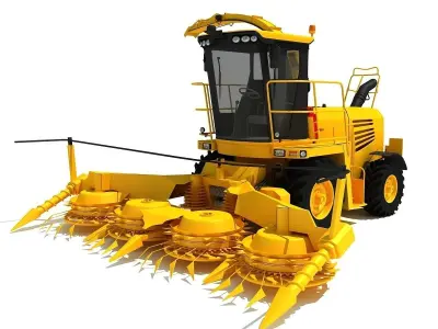 4 Combine Machines 3D model