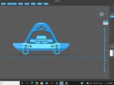 Mini-Z 4x4 Jeep Front Bumper 2 Designs 3D print model