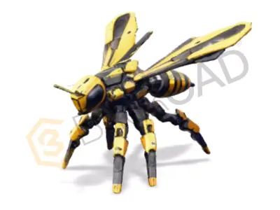 Mechanical Bee Sentinel 3D Model High Detail 3D model