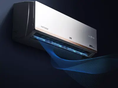 Modern Split Air Conditioner 3D model