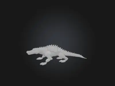 RoboCrocodile Model Low-poly 3D model