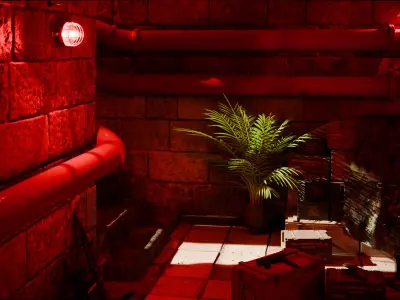 Underground Bunker 3d Scene 3D model