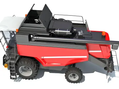 Combine Harvester 3D model 18