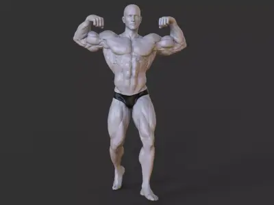 Bodybuilder Pose 3D print model