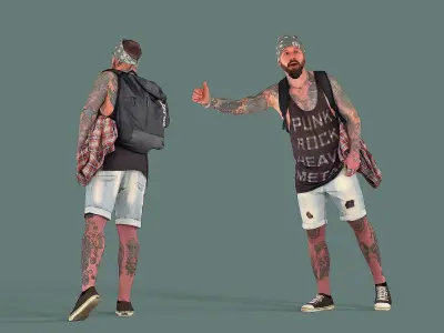 Hitchhiker Guy 3D model