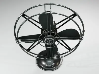 Old Fan Low-poly 3D model purchase