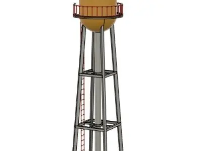 Water tower 3D print model