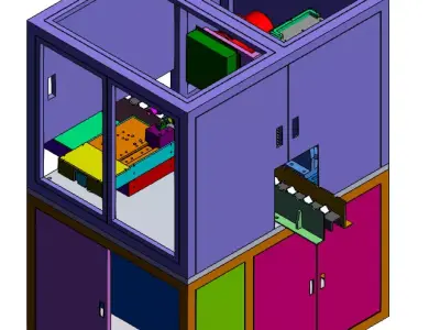 Fully Automatic Precision Turning Machine  3D model