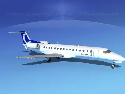 Embraer ERJ-140 Finnair 3D model