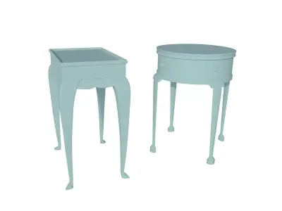 Vintage Tables Set 3D model