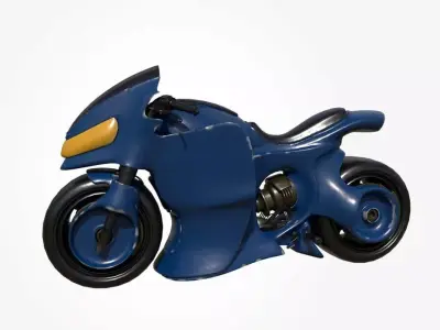 3D Heavy Bike Yamaha Low-poly 3D model