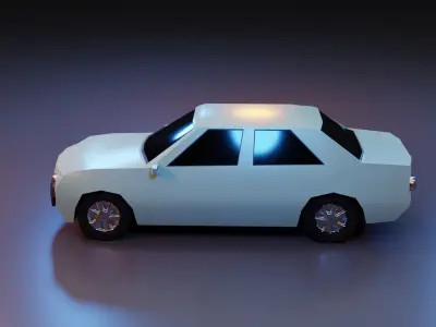 low poly car Free low-poly 3D model by ovee
