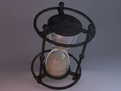 Antique HourGlass 3D model