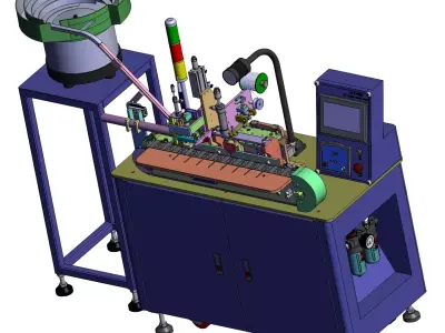Automatic micro data cable soldering machine 3D model