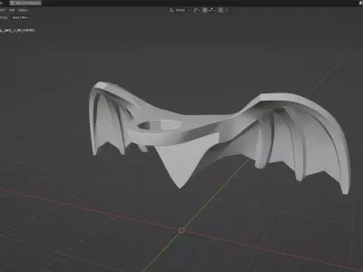 Custom 3D print Minifigure Accessory - Minifigure Wings S1 - 03 3D print model