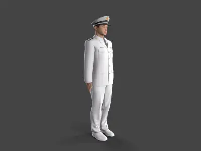 People Liberation Army Low-poly 3D model