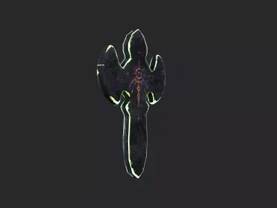 Stylized Floating Runes Multiple Asset Low-poly 3D model