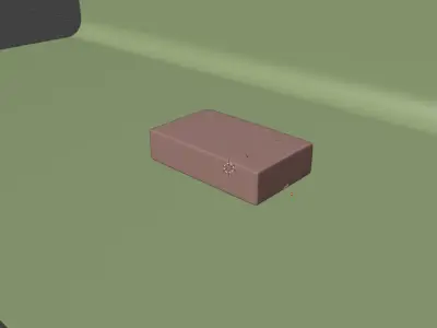 BOX in blender Low-poly 3D model