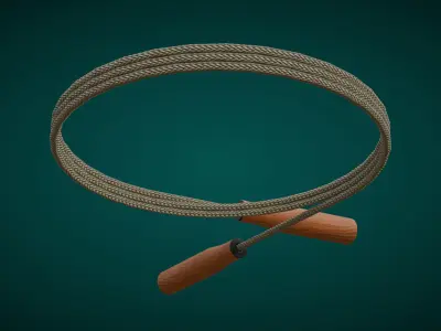 Jump Rope Low-poly 3D model purchase