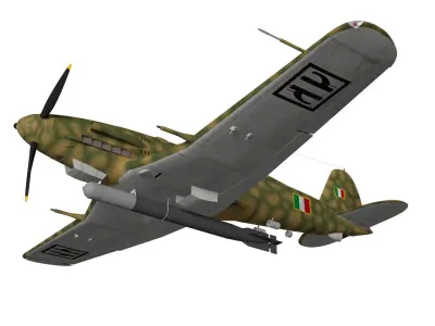 Fiat G55S 3D model